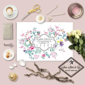 Mail-Art-Envelope-Template-Floral